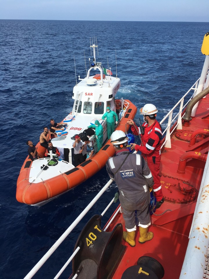 M/T Med Baltic from YMN Tanker’s Fleet Rescued 13 People off the Coast of Italy